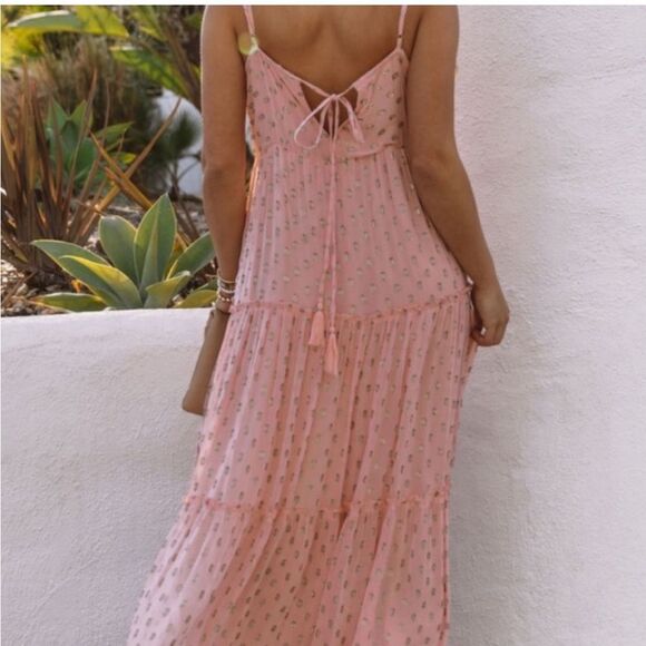 En Creme‎ Lara Lurex Garden Maxi Dress - Picture 3 of 7